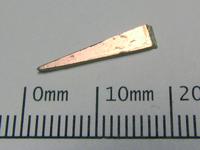Shape of the tip after filing is a triangle.
