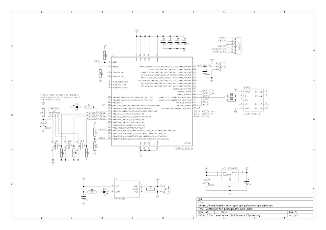 Schematics for the controller electronics.